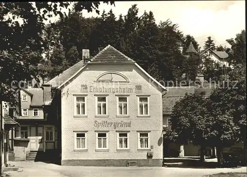 Dietharz Tambach Erholungsheim Spittergund Thueringer Wald Kat. Tambach Dietharz