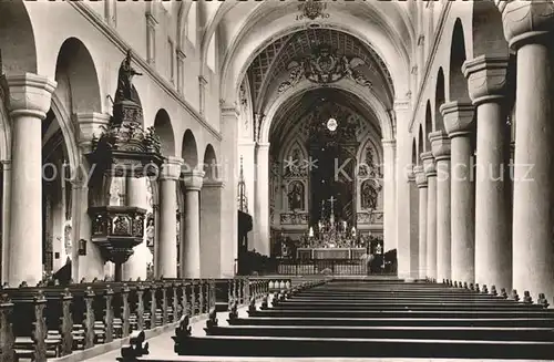 Konstanz Bodensee Basilika Mittelschiff Hochaltar Kat. Konstanz