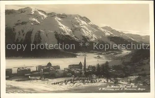 St Moritz GR Dorf und Bad Panorama Kat. St Moritz