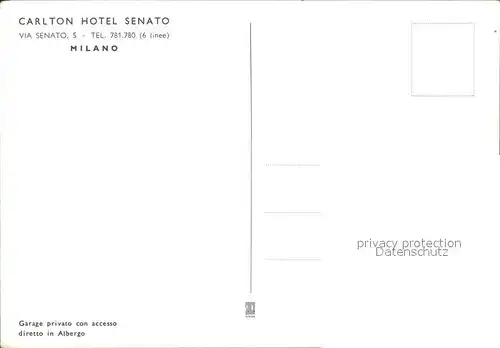 Milano Carlton Hotel Senato Kat. Italien