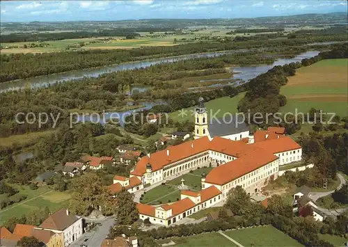 Reichersberg Inn Augustiner- Chorherrenstift Fliegeraufnahme / Reichersberg /Innviertel