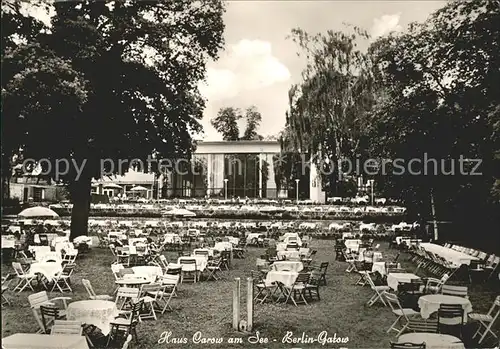 Gatow Berlin Haus Carow am See Gartenrestaurant / Berlin /Berlin Stadtkreis