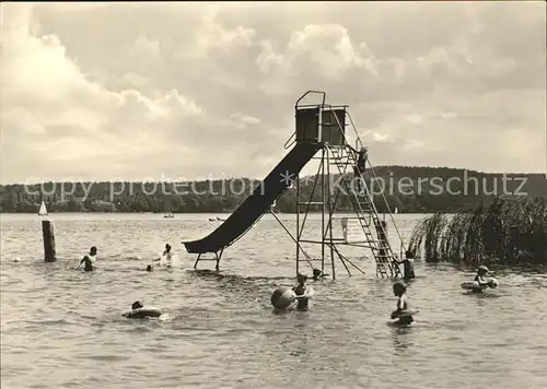 Pieskow Bad Saarow Neptunbad Rutschbahn Kat. Bad Saarow Pieskow