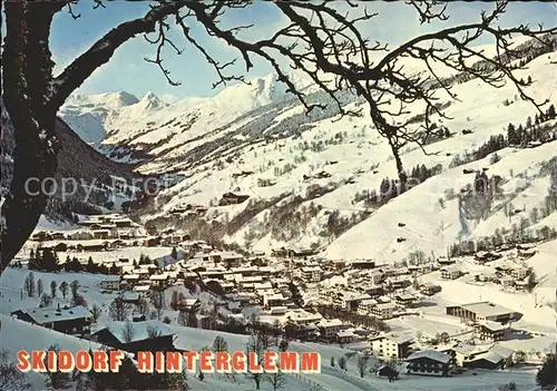 Hinterglemm Saalbach mit Tristkogel Kat. Oesterreich