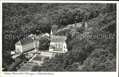 Marienthal Rheingau Kloster Marienthal Fliegeraufnahme Kat. Ruedesheim am Rhein