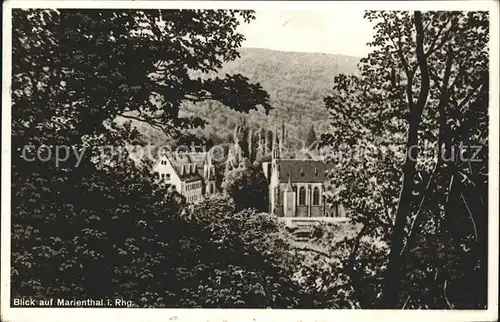 Marienthal Rheingau Blick auf Marienthal Kat. Ruedesheim am Rhein