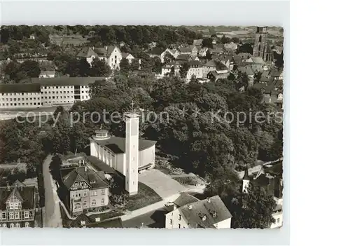 Homberg Ohm Kirche Fliegeraufnahme / Homberg (Ohm) /Vogelsbergkreis LKR