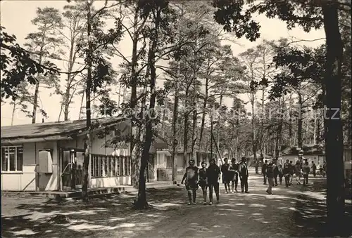 Markgrafenheide Waldgasstaette auf dem Campingplatz Kat. Rostock Mecklenburg Vorpommern