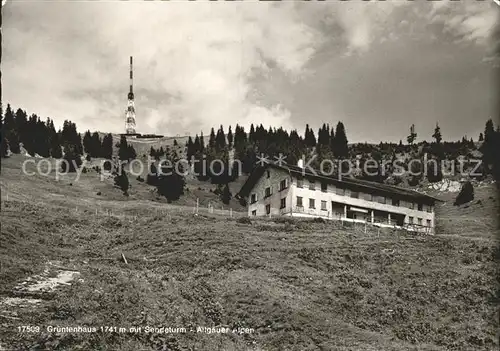 Allgaeu Region Gruentenhaus Sendeturm Kat. Kempten (Allgaeu)