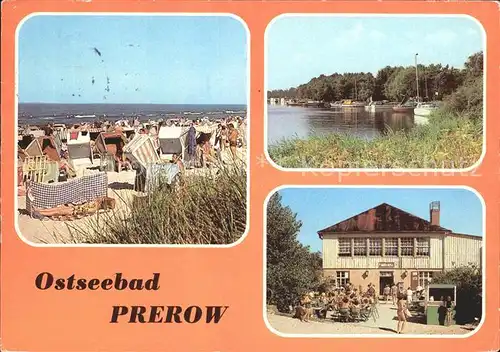 Prerow Ostseebad Strand Seglerhafen Duenenhaus / Darss /Nordvorpommern LKR