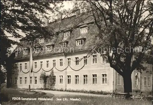 See Niesky FDGB Sanatorium Heideland Kat. Niesky