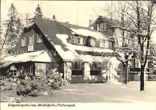 Erzgebirge Region Erzgebirgsbaude Waldidylle Kat. Annaberg