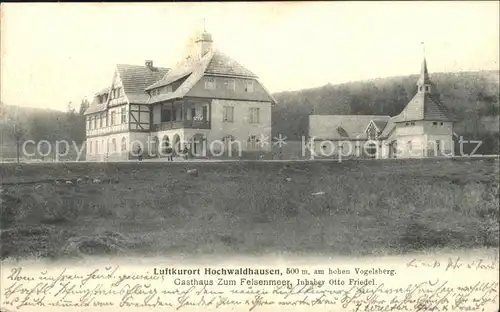 Hochwaldhausen Ilbeshausen Gasthaus Zum Felsenmeer Kat. Grebenhain