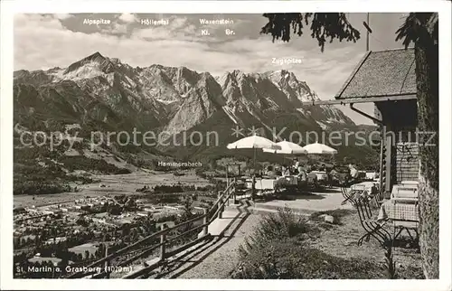 St Martin Grasberg Berggasthaus Alpenpanorama Kat. Garmisch Partenkirchen