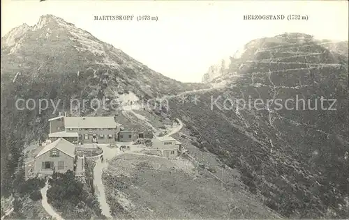 Herzogstandhaus Martinskopf Herzogstand Berghaus Bayerische Voralpen Kat. Kochel a.See