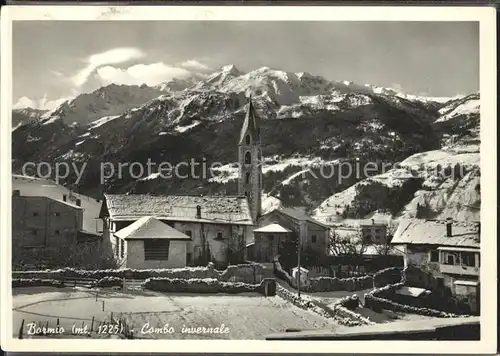 Bormio Kirchenpartie Kat. Italien