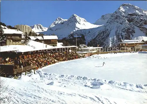 Inner Arosa Eisstadion Eisfest Wintersportplatz / Innerarosa /Bz. Plessur