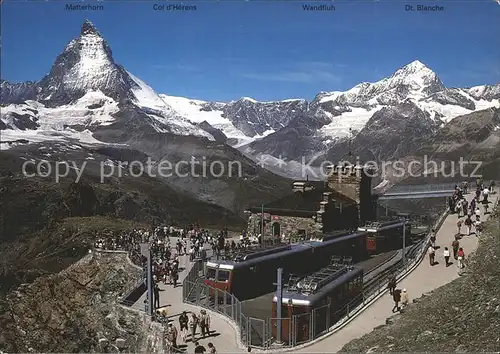 Gornergratbahn Zermatt Bergstation  Kat. Gornergrat