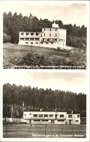 Schwenningen Neckar Kurhaus Waldheim Turnerheim Waldeck Kat. Villingen Schwenningen