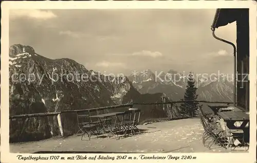 Tegelberghaus mit Blick auf Saeuling Kat. Fuessen