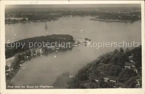 Schildhorn Berlin Havel Fliegeraufnahme / Berlin /Berlin Stadtkreis