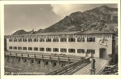 Nebelhorn Bergunterkunftshaus Hoefatsblick Kat. Oberstdorf