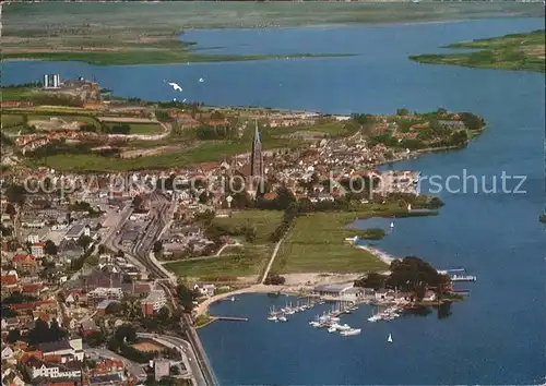 Schleswig Schlei Fliegeraufnahme Kat. Erfde