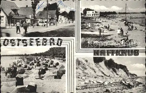 Haffkrug Ostseebad Dorfpartie Strand Steilkueste