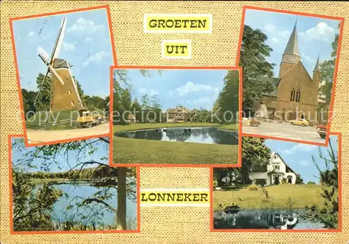 Lonneker Twente Muehle Teich Kirche 