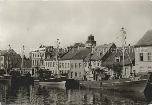 ueckermuende Hafenpartie Kat. Ueckermuende