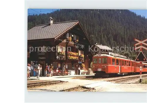 Rhaetische Bahn Chur Aroda Station Langwies  Kat. Eisenbahn