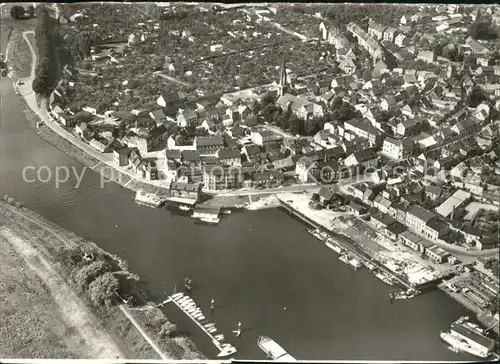 Wittenbergen Elbe Fliegeraufnahme Kat. Hamburg