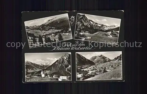 Kleinwalsertal Gemeinden Riezlern Baad Hirschberg Mittelberg Alpenpanorama Kat. Oesterreich