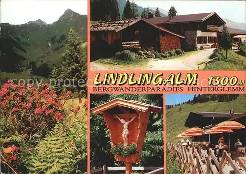 Hinterglemm Saalbach Lindingalm Wegekreuz  Kat. Oesterreich