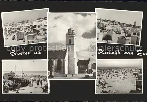 Katwijk aan Zee Strand und Kirche Kat. Katwijk