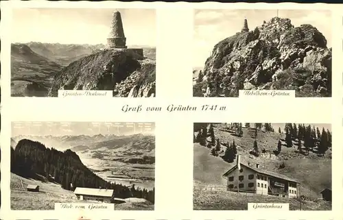 Gruenten Denkmal Uebelhorn Gruentenhaus  Kat. Burgberg i.Allgaeu