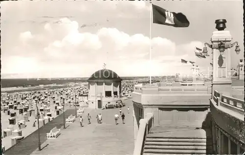 Borkum Nordseebad Strand Promenade