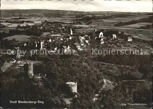 Blankenberg Sieg Fliegeraufnahme Kat. Hennef (Sieg)