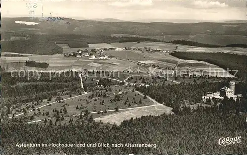 Astenturm Hochsauerland Fliegeraufnahme Kat. Winterberg