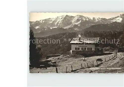 Partnachalm Wettersteinwand Kat. Garmisch Partenkirchen