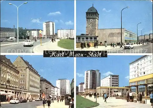 Karl Marx Stadt Roter Turm Klosterstrasse  Kat. Chemnitz