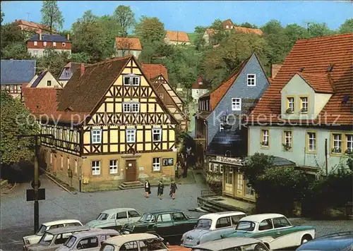 Hohnstein Saechsische Schweiz Marktplatz Kat. Hohnstein