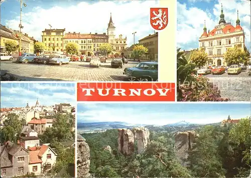 Turnov Felsen Gebaeude Kat. Turnau