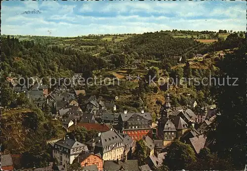 Monschau Blick auf Stadt Kat. Monschau
