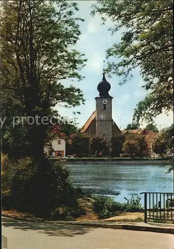 Aschbach Oberfranken Kirche Fluss Kat. Schluesselfeld