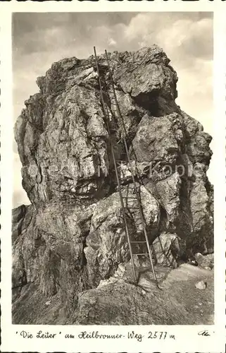 Heilbronner Weg Die Leiter Alpiner Wanderweg Kat. Oberstdorf