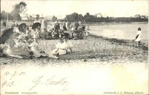 Travemuende Ostseebad Strandpartie / Luebeck /Luebeck Stadtkreis