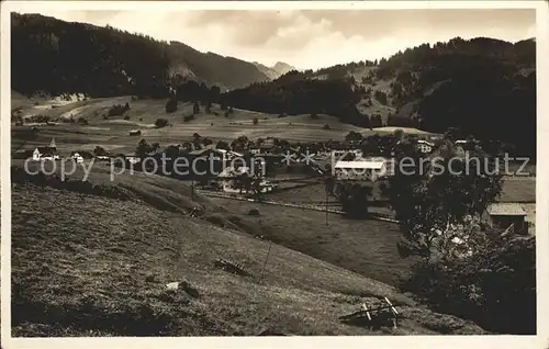 Obermeiselstein Oberstdorf Panorama Berggasthof Pension Alpenrose Kat. Oberstdorf