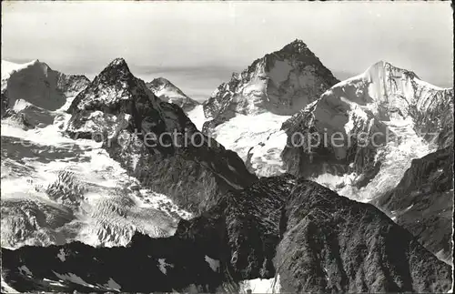 Col de Tracuit Besso Dent Blanche Grand Cornier Gebirgspanorama Kat. Col de Tracuit