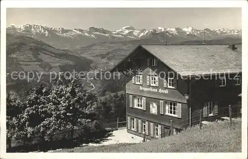 Hoernli Kulm die Rigi des Zuercher Oberlandes Alpenpanorama Kat. Hoernli